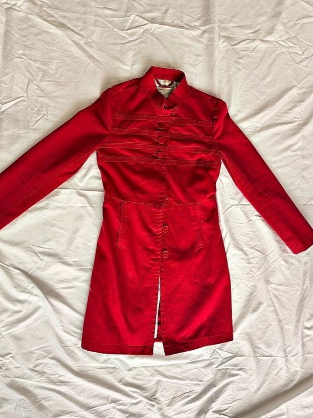 Banana Republic Red statement coat size XS